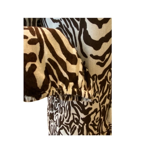 EUC Lily Pulitzer Brown & Ivory Tunic - Picture 5 of 8